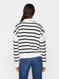 Half Zip pullover - off white stripe
