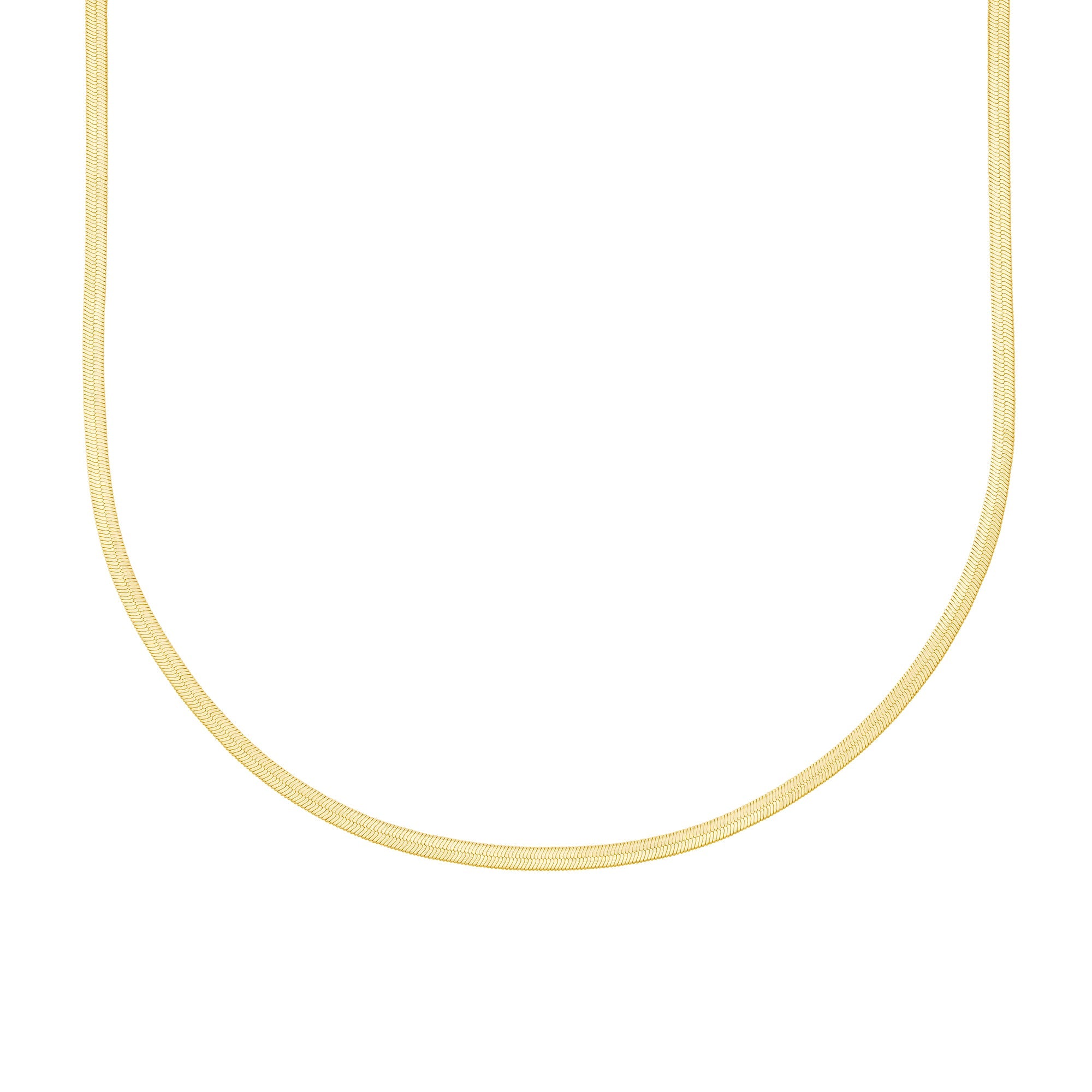 Python herringbone 14" necklace