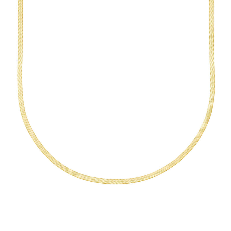 Python herringbone 14" necklace