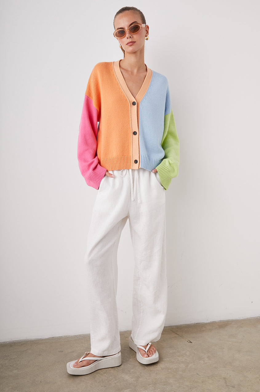 Reese cardigan - multi pastel