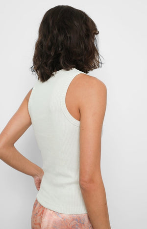 Racer rib tank - ivory