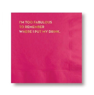 Fabulous- cocktail napkin
