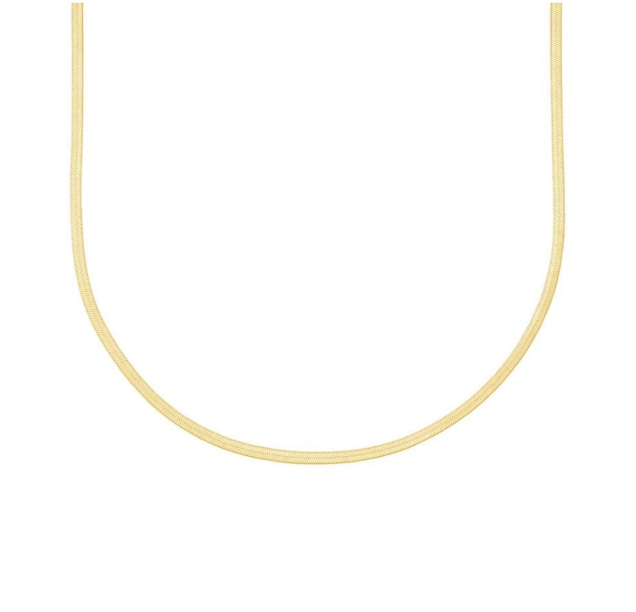 Python herringbone necklace