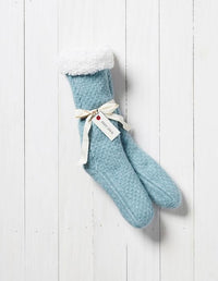 Slipper socks - lt blue
