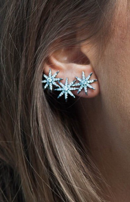 Constellation earrings - silver