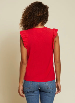 Paulette tank - Campari