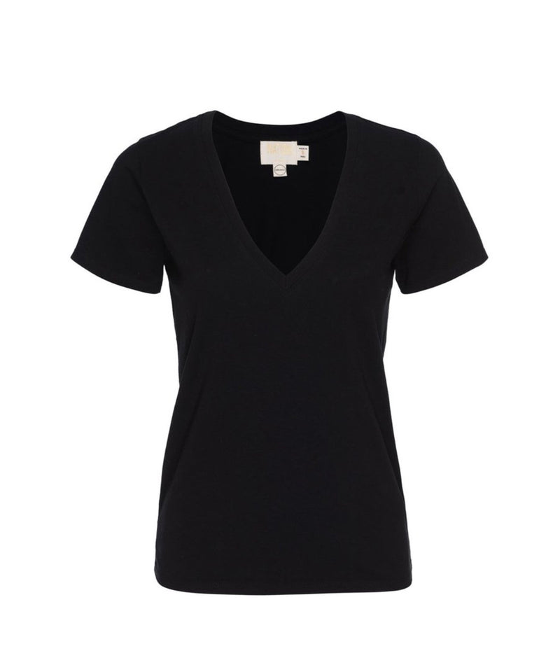 Blair deep v tee - black