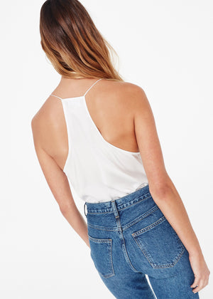 Racer silk cami
