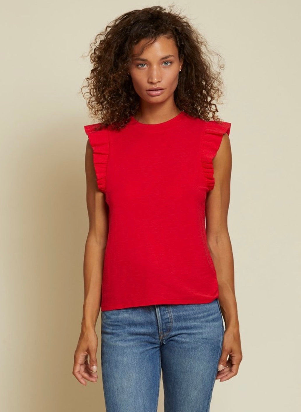 Paulette tank - Campari