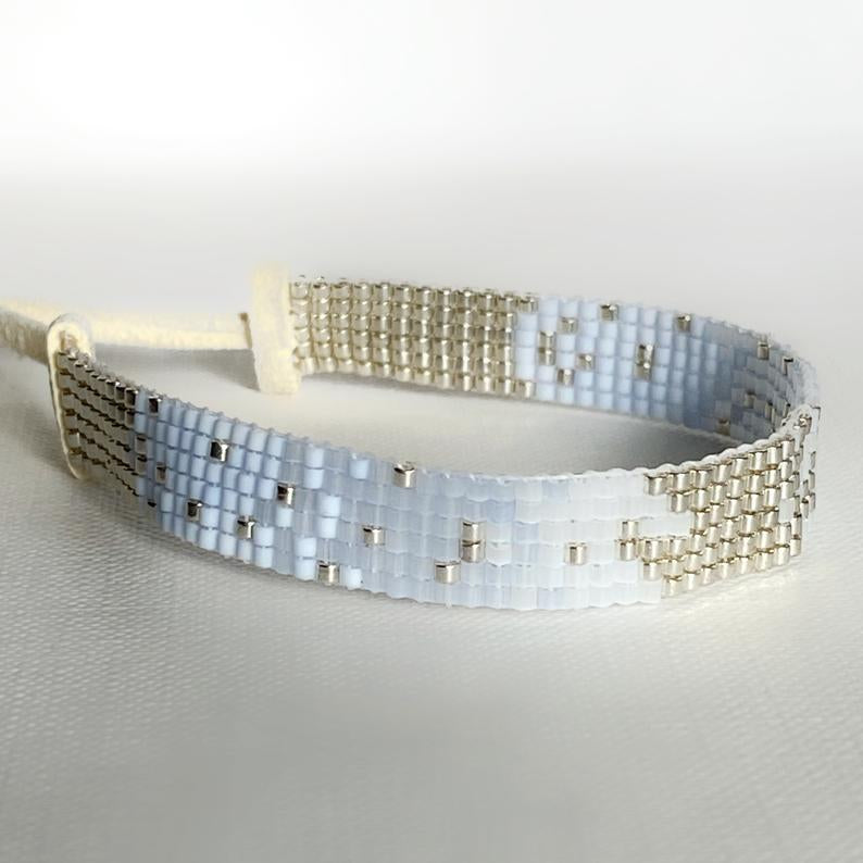 Periwinkle silver sky bracelet