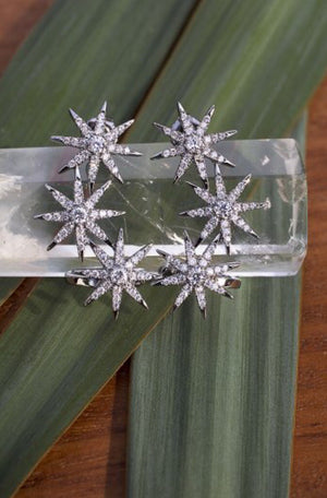 Constellation earrings - silver