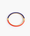 Colorblock navy & poppy bangle