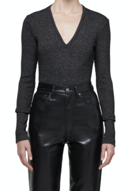 Tavi bodysuit - salt & pepper
